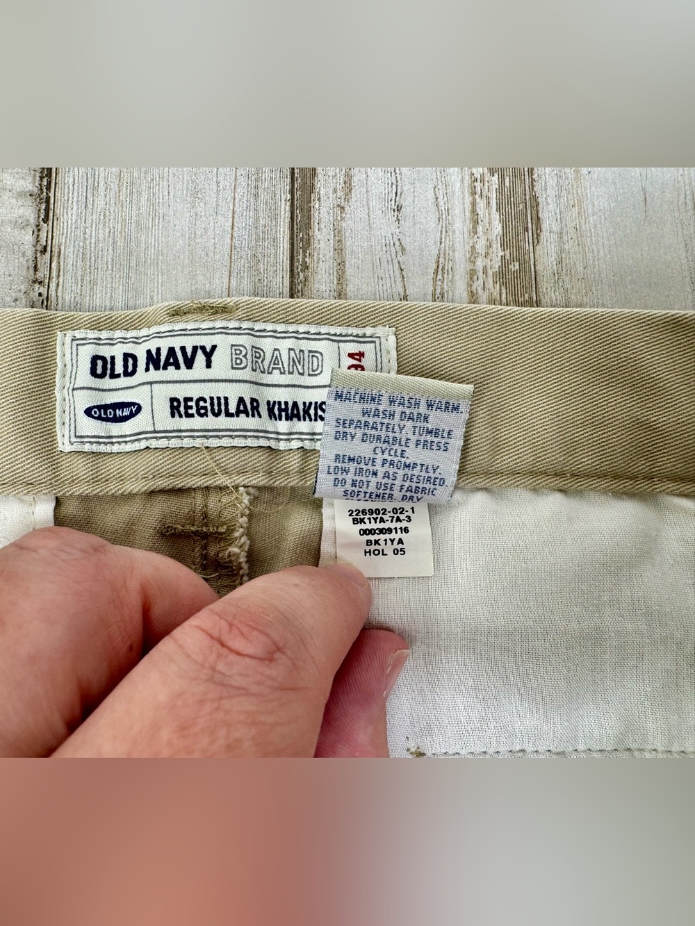 Vintage Old Navy Regular Khaki Beige Chinos Pants Mens 32x31.5 - Picture 5 of 11